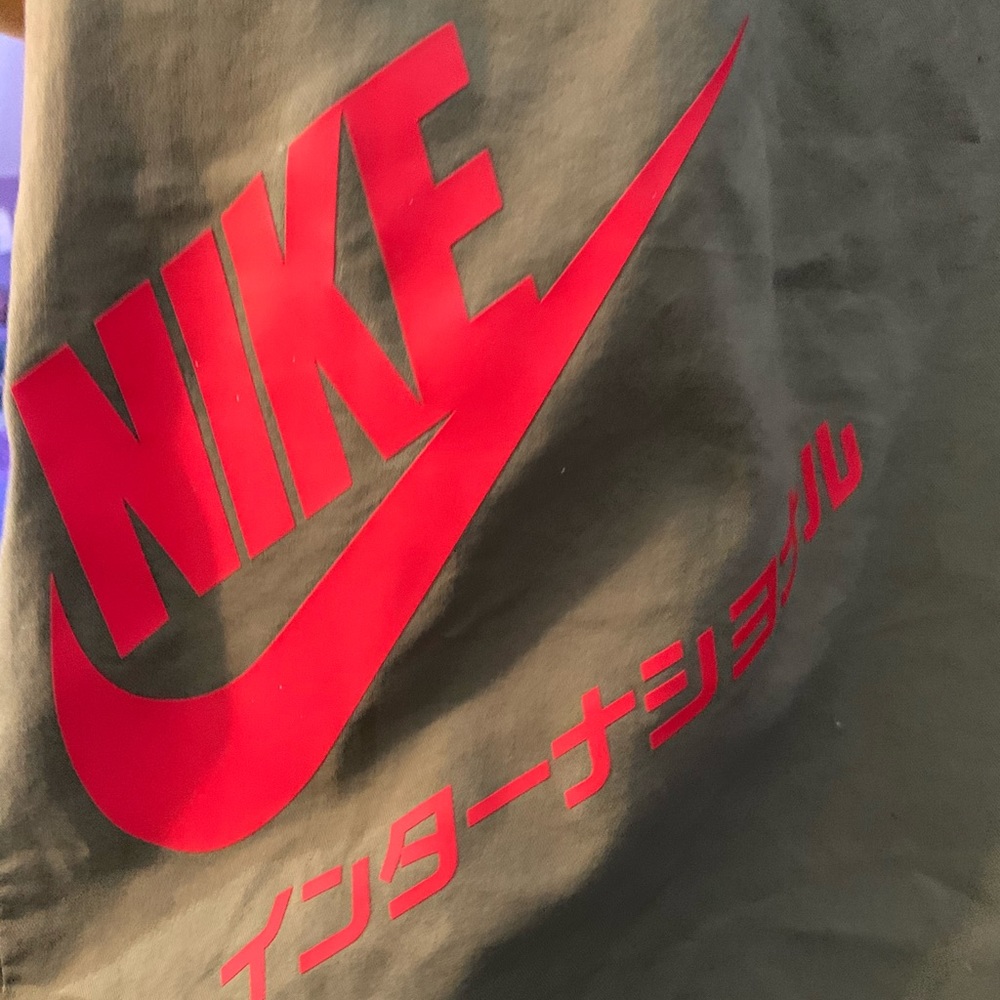 Barely worn green Nike joggers